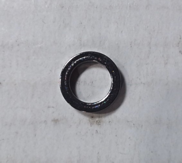 MAIN ROD SPACER / SATIN NICKEL / 10mm O.D. x 6.7mm I.D. x 3mm THICK