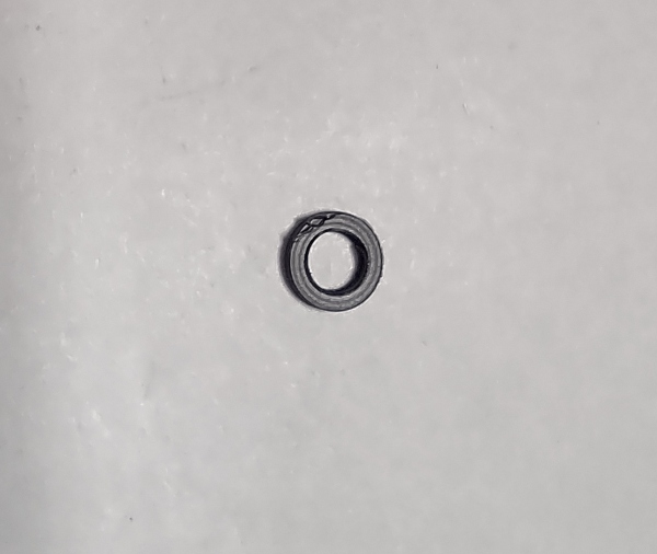 MAIN ROD WASHER / PLASTIC / 5.9mm O.D. x 3.7mm I.D. x 1.25mm THK / PREMIER AMERICAN & ESE 4-4-0