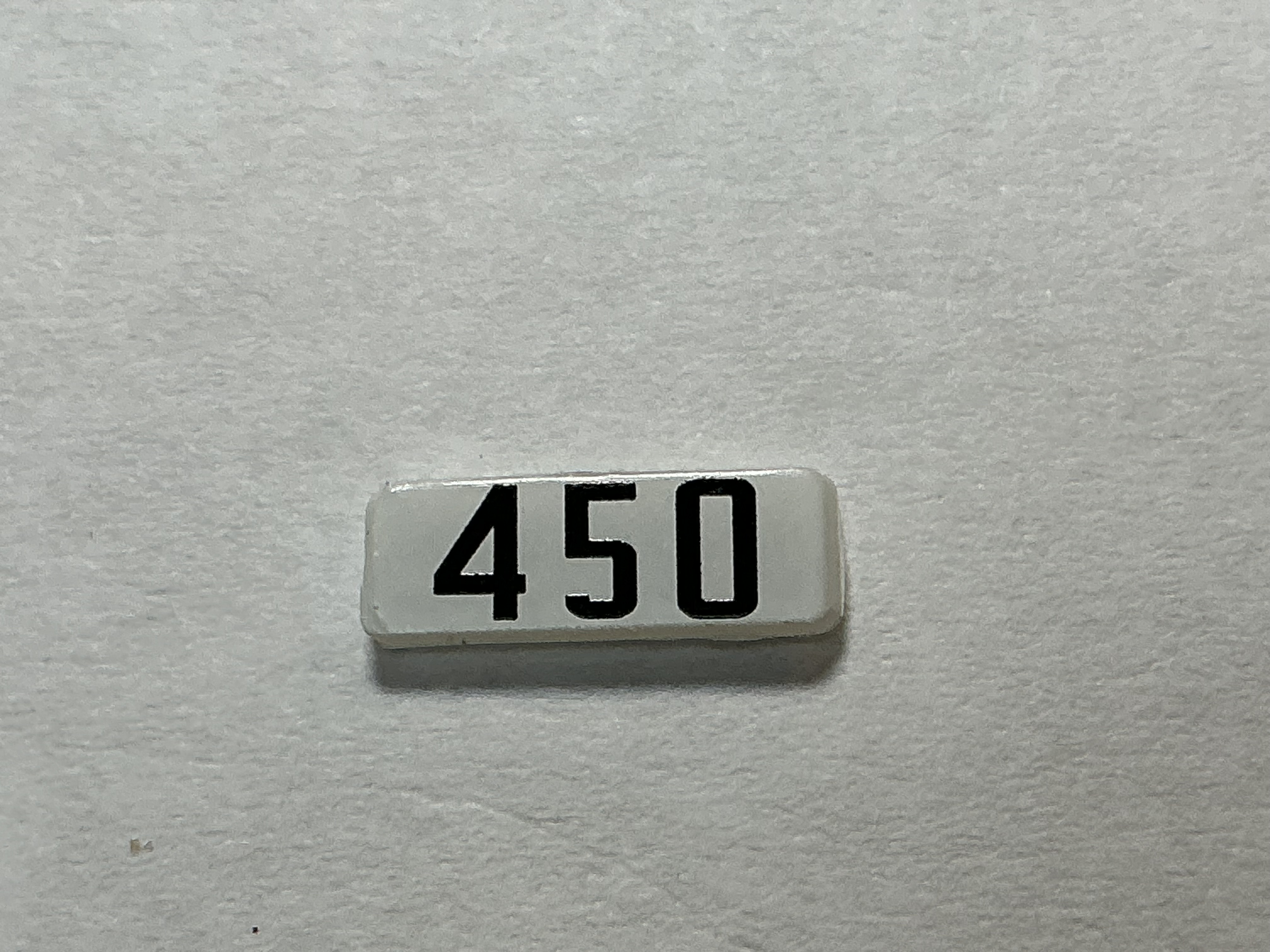 NUMBER BOARD / RH OR LH / FRONT OR REAR / #450 / PREMIER GP-40