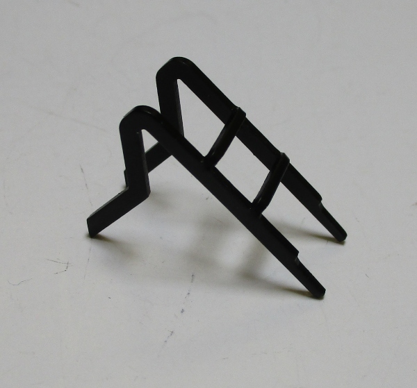 LADDER / BLACK / TENDER WATER DECK TO COAL BUNKER / PS 1 / 2-RUNG / 27.3mm L / PREMIER N&W J 4-8-4