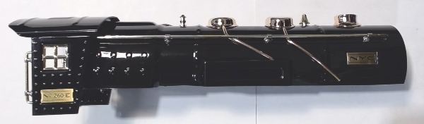 SHELL / BOILER COMPLETE / BLACK W/BRASS / TINPLATE O GAUGE 260E / NYC