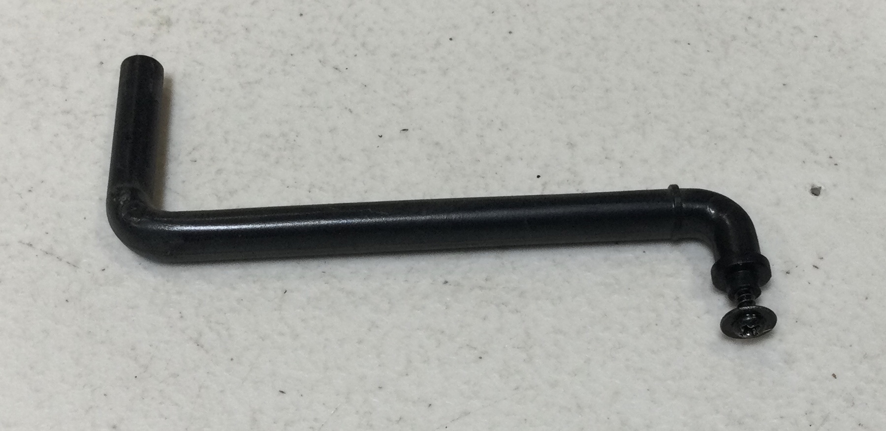 STEAM EXHAUST PIPE / PIVOTING / BLACK / RAILKING ONE GAUGE CHALLENGER