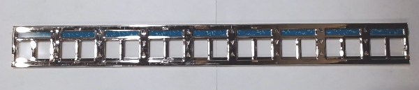 WINDOW INSERT / BRASS W/SHADES / TINPLATE STANDARD GAUGE STATE CAR 
