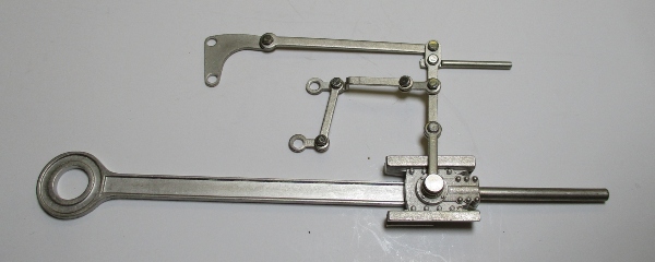 MAIN ROD & CROSSHEAD ASSEMBLY / RH / SATIN NICKEL / W/DUAL LUBRICATOR LINKAGE / PREMIER N&W J 4-8-4