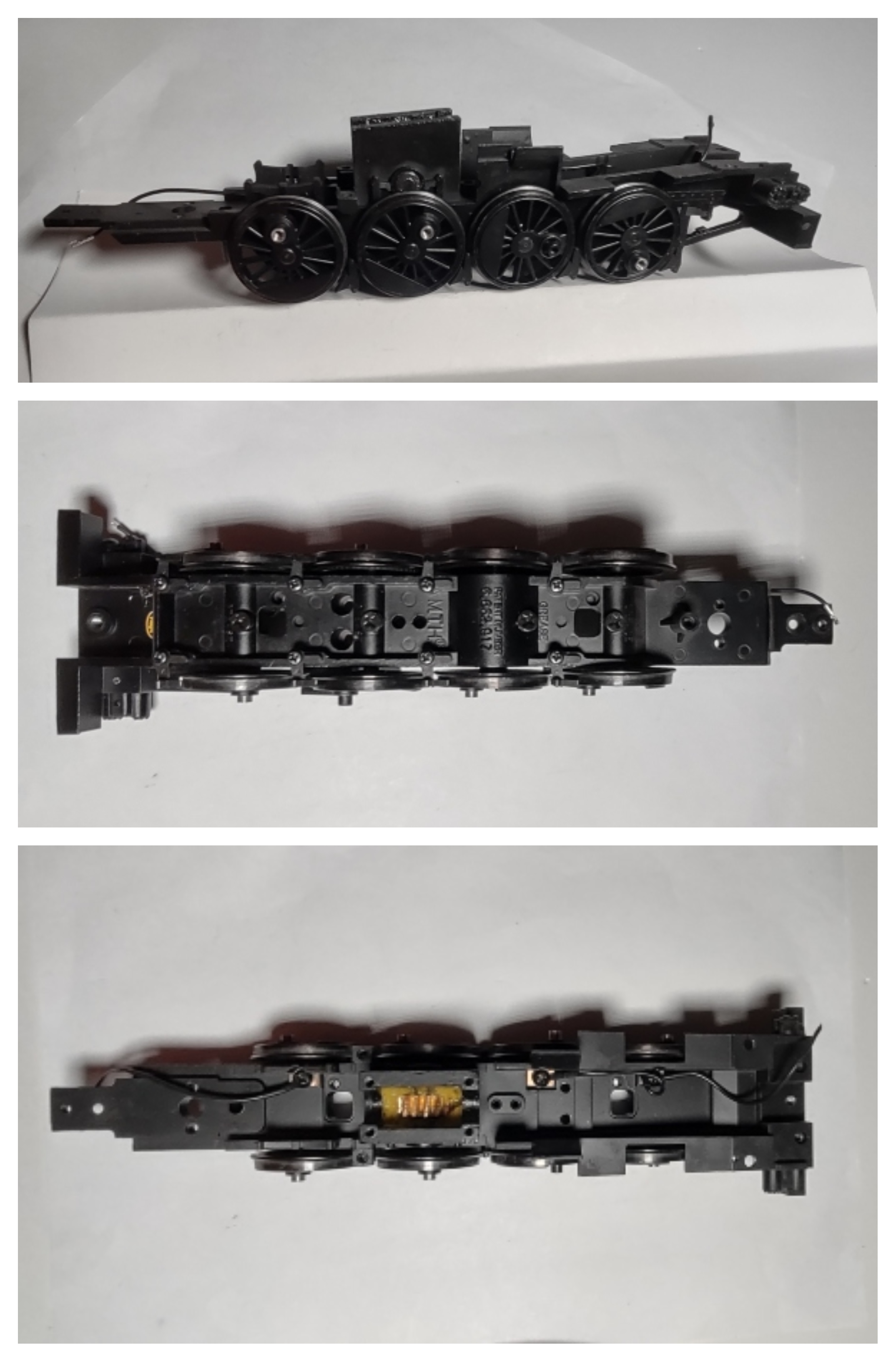 DRIVE BLOCK / 4-AXLE / SCALE WHEELS / BLACK / W/BRAKE SHOES / PREMIER H-10 2-8-0