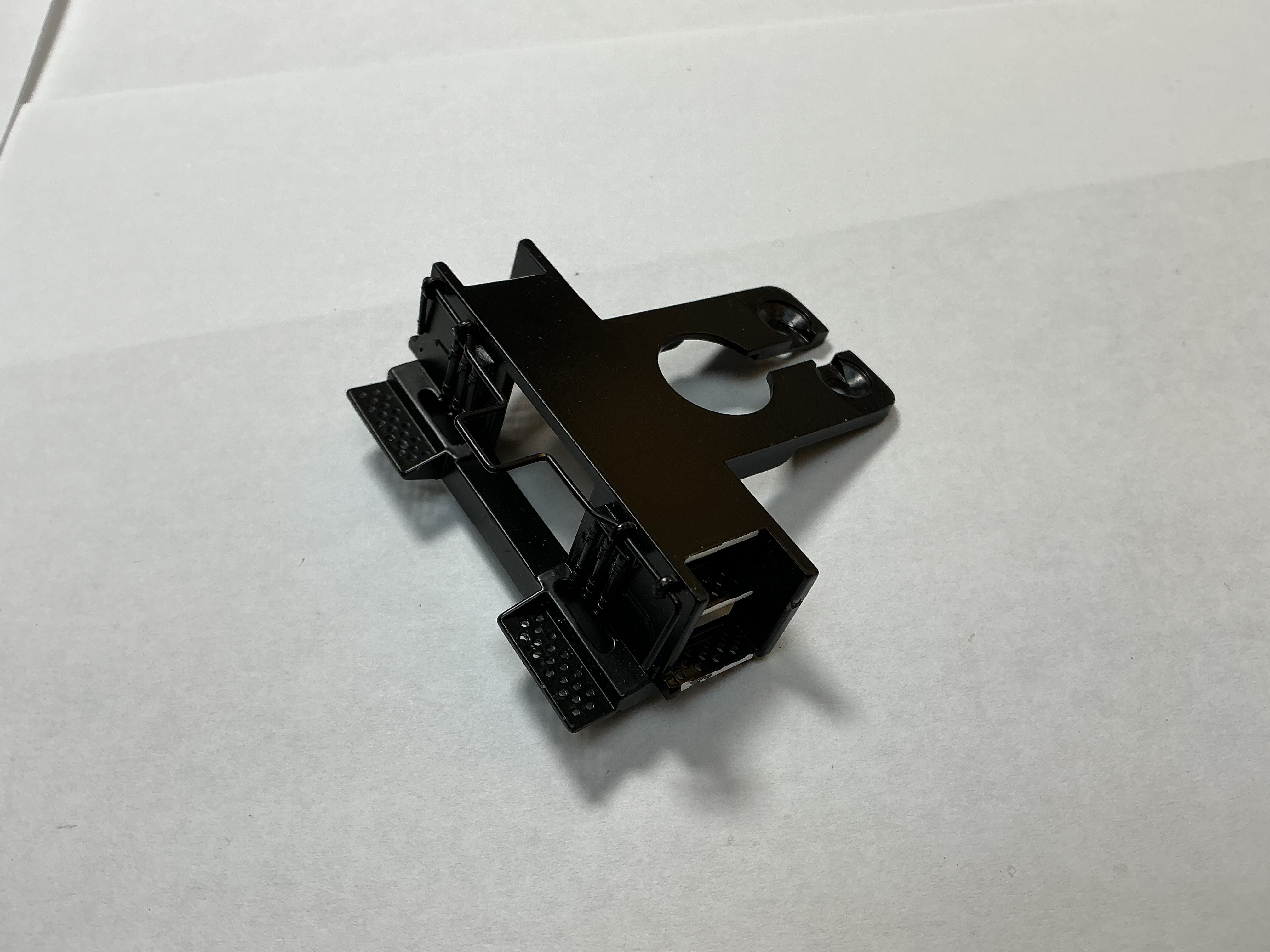 PILOT / 2 HOLE / BLACK W/WHITE STEPS / W/CUT LEVER & BRAKE HOSES / PREMIER GP-40