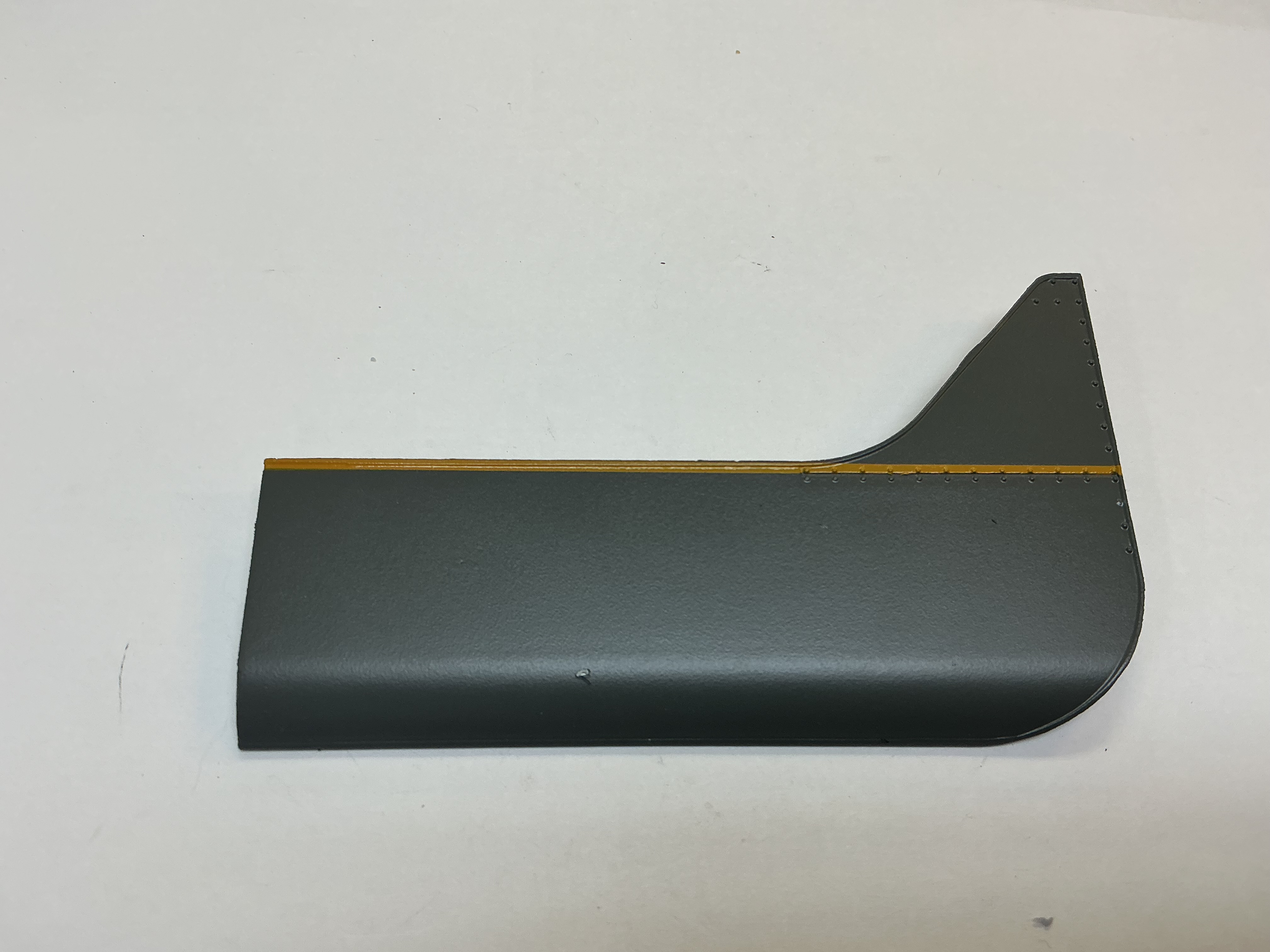 SMOKE DEFLECTOR / LH / GRAY W/YELLOW STRIPE / PREMIER FEF 4-8-4