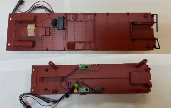 TENDER REAR DECK / COMPLETE / TUSCAN RED / W/HATCHES & POTENTIOMETERS / PREMIER PRR S-1 6-4-4-6