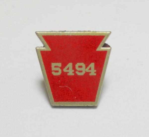 NUMBER BOARD / KEYSTONE / BOILER FRONT / #5494 / PREMIER K-4s 4-6-2