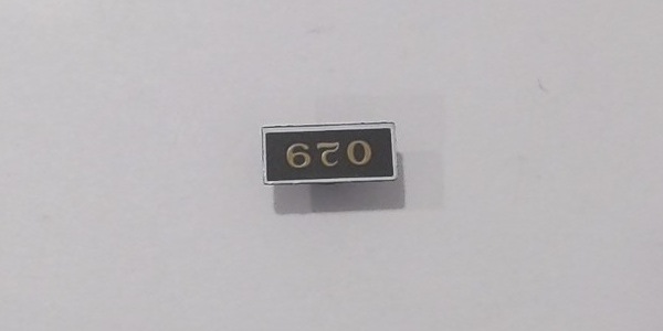 NAME PLATE / SMOKE BOX DOOR / CLINCHFIELD #670 / PREMIER CHALLENGER 4-6-6-4