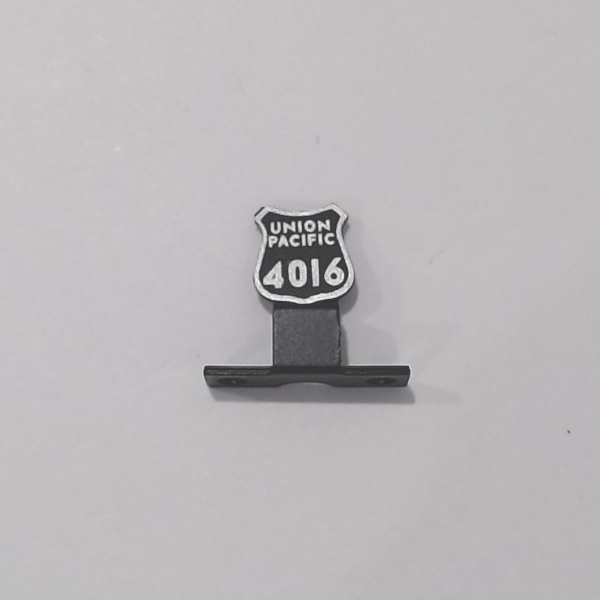 NAME PLATE / PILOT MOUNT / UP #4016 / PS 2 & 3 / PREMIER BIG BOY 4-8-8-4
