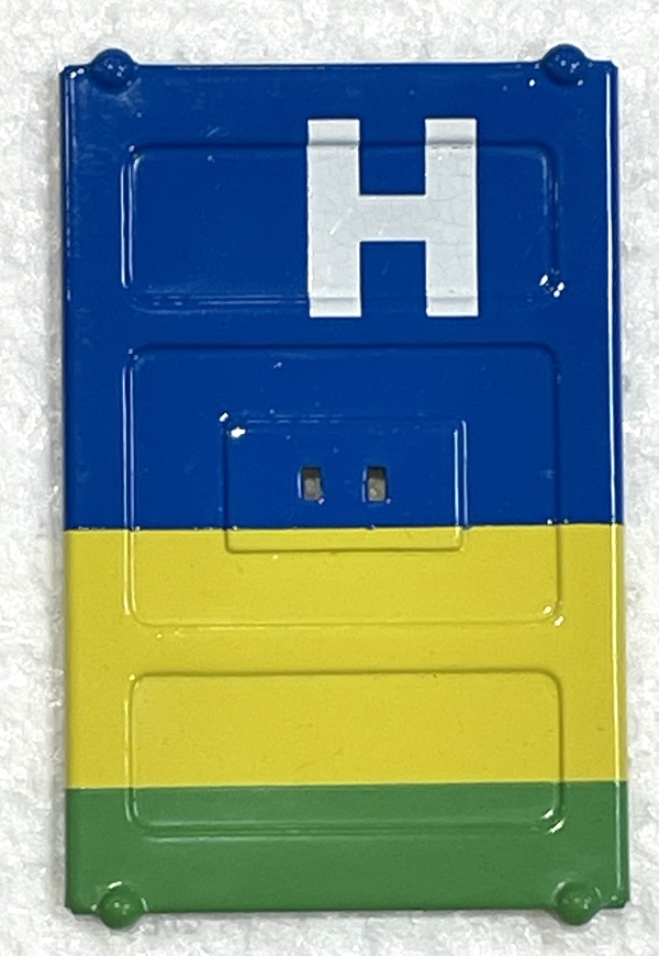 DOOR / SMALL / BLUE, YELLOW, GREEN / TINPLATE STANDARD GAUGE 214 BOXCAR