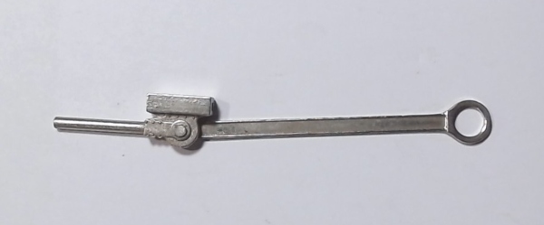 MAIN ROD & CROSSHEAD ASSEMBLY / LH / SATIN NICKEL / RAILKING BERKSHIRE 2-8-4