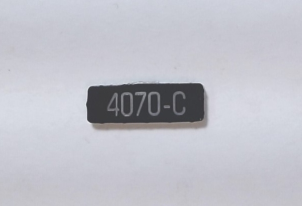 NUMBER BOARD / FRONT / PREMIER F-7A / C&NW #4070C