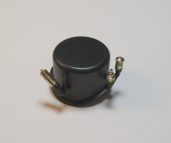 STEAM DOME / W/BRASS POP OFF VALVES & WHISTLE / BLACK / PREMIER 0-6-0 SWITCHER