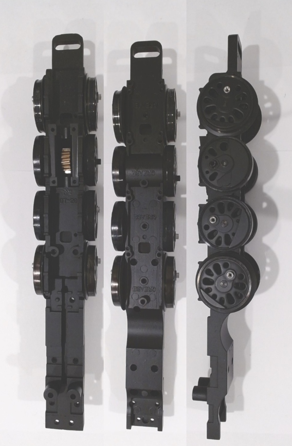 DRIVE BLOCK / 4-AXLE / FRONT / PS 2 / BLACK RIMS / USE WORM GEAR EH-0000011 / PREMIER BIG BOY 4-8-8-4