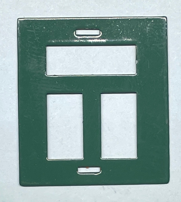 WINDOW / SIDE / GREEN / TINPLATE O GAUGE 256 ELECTRIC