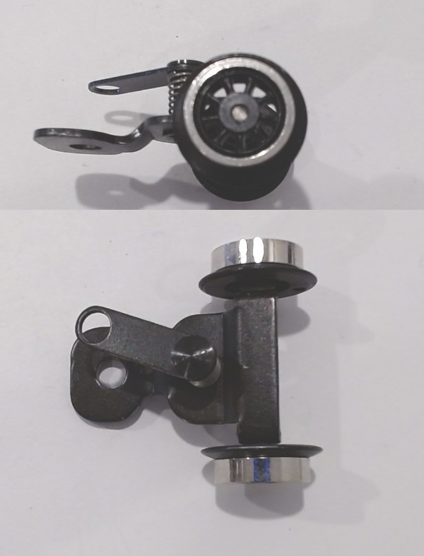 2-WHEEL PILOT TRUCK / SPOKED WHEELS / NICKEL RIMS / W/PIVOT PLATE / PREMIER Y-3 2-8-8-2 