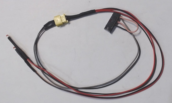 MARKER LAMP LEDS / RED / 2 LEDS / MICRO MINIATURE / INCLUDES 8-POSITION 3V HARNESS / FOR PS2 & 3 STEAM UPGRADE KITS