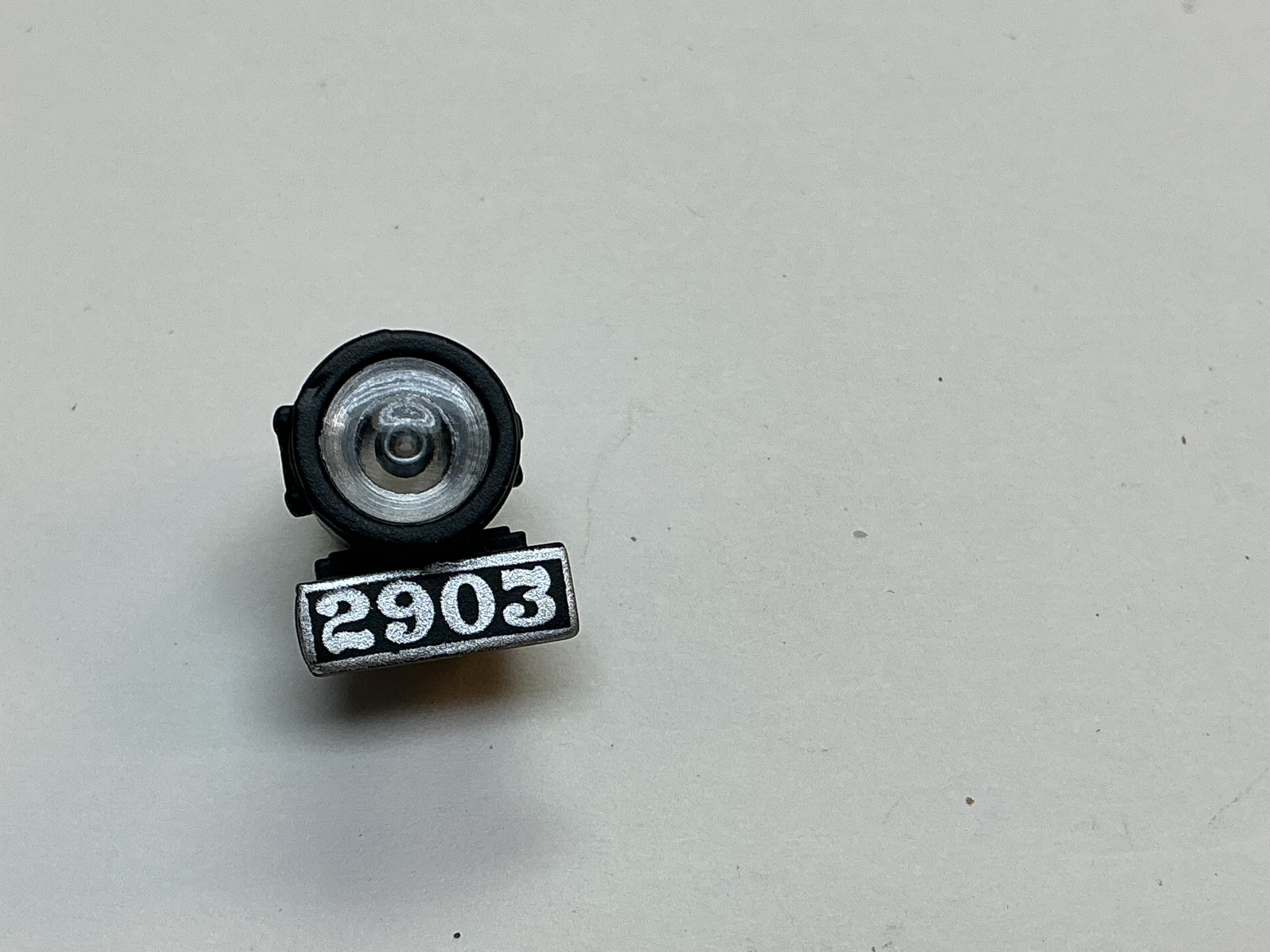 HEADLIGHT HOUSING / W/LENS & NUMBER BOARD / #2903 / BOILER FRONT MOUNT / PREMIER ATSF NORTHERN 4-8-4