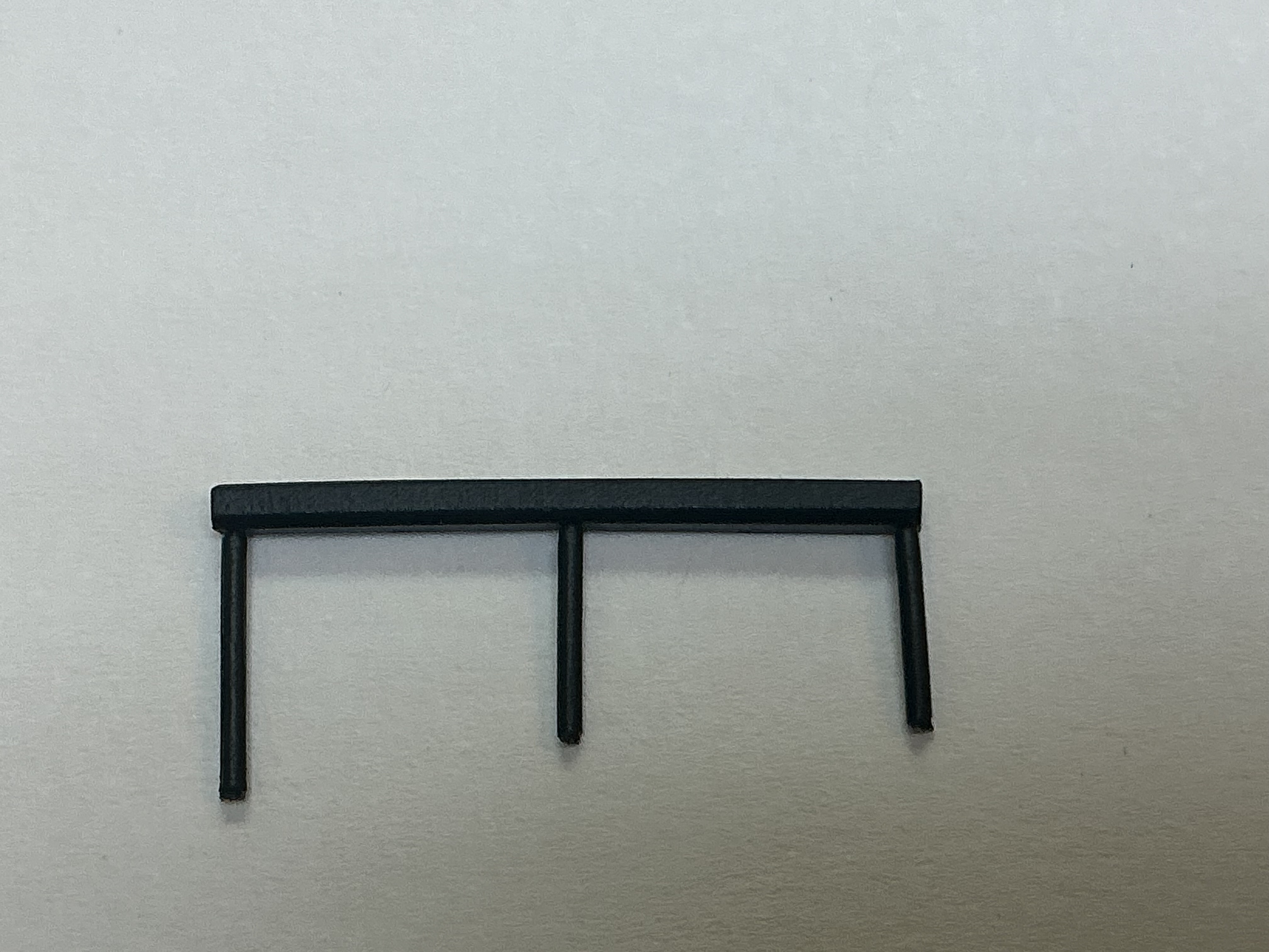 CAB VENT RAIL / BLACK / FOR SHORT CAB VENT /  PREMIER J-1 & T-1 2-10-4