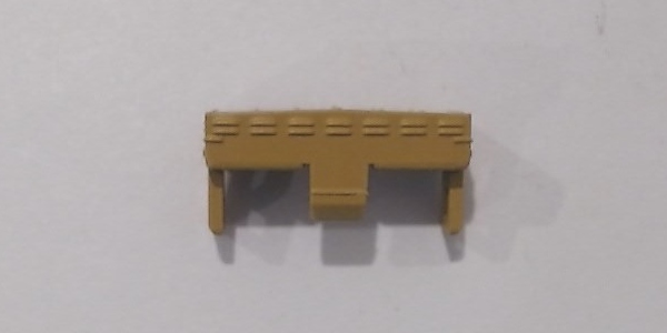 ROOF VENT / YELLOW / FRONT / LOCOMOTIVE / HO SCALE UP VERANDA