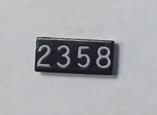 NUMBER BOARD / RH & LH / PREMIER ALCO S-2 / SANTA FE #2358
