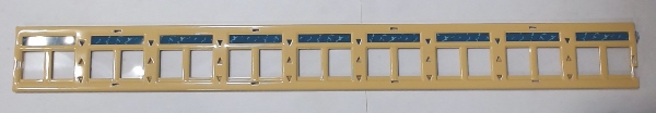 WINDOW INSERT / CREAM W/SHADES / TINPLATE STANDARD GAUGE STATE CAR