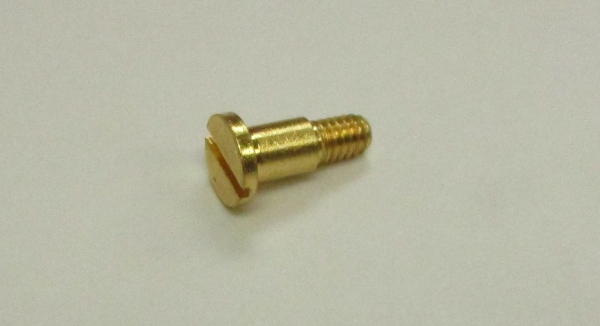 SHOULDER SCREW / (SHLDR LENGTH 0.21in)  / GOLD PLATED / 6-32 x 0.45in L x 0.19in D