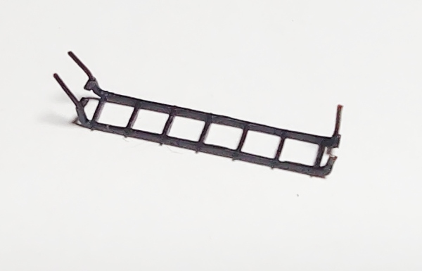 LADDER / 7-RUNG / REAR / LH SIDE / BLACK / TENDER / HO SCALE CAB FORWARD 4-8-8-2