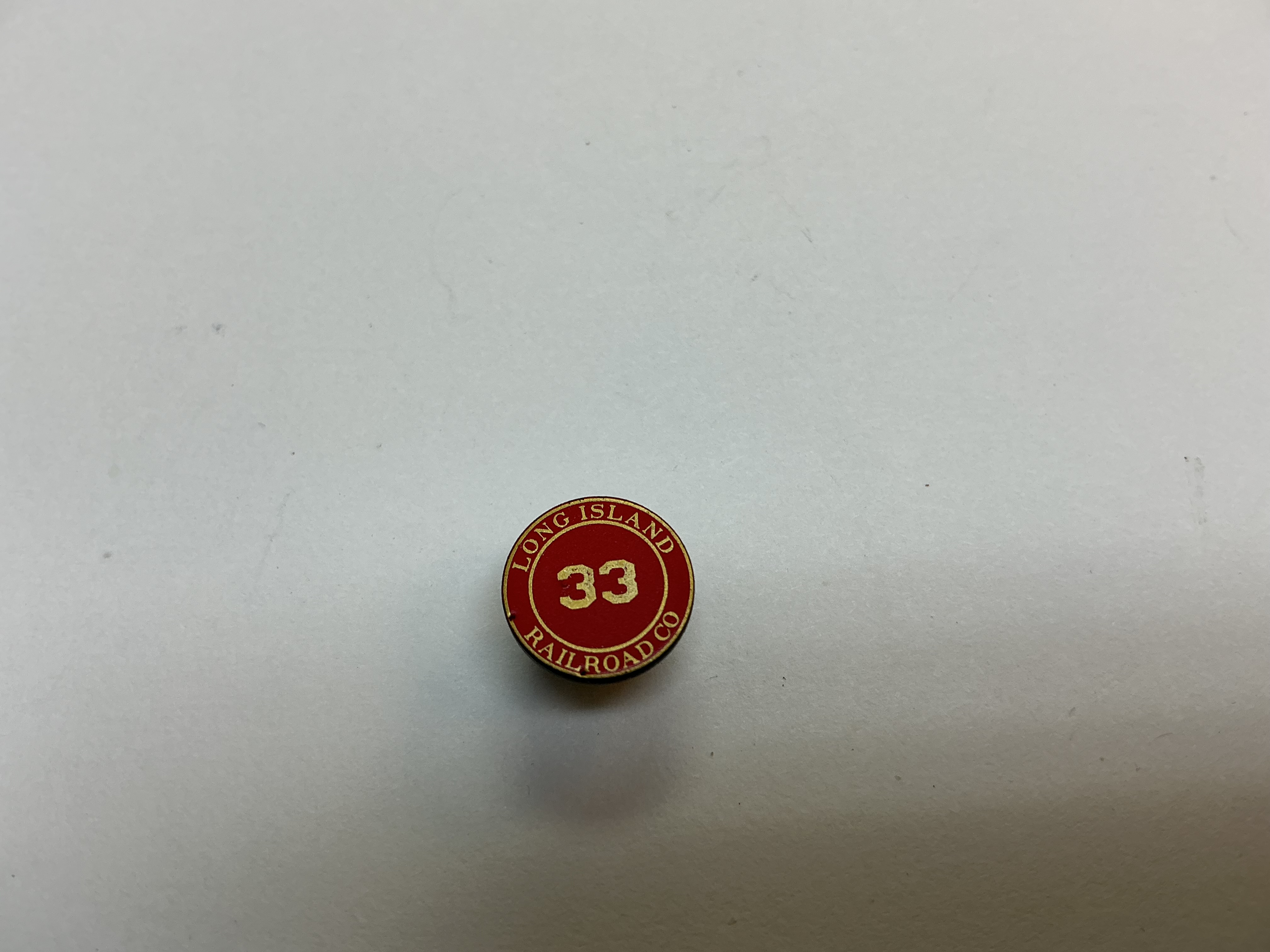 NUMBER BOARD / BOILER FRONT / #33 / PREMIER AMERICAN 4-4-0