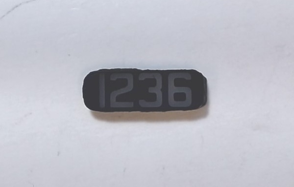 NUMBER BOARD / RF OR LR / PREMIER GP-9 / ROCK ISLAND #1236