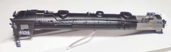 SHELL / BOILER / TOP HALF / COMPLETE W/CAB / SOUTHERN PACIFIC #4134 / HO SCALE CAB FORWARD 4-8-8-2