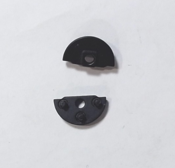 STEAM CHEST COVER / FOR DOUBLE CROSSHEAD GUIDE / RH & LH / BLACK / PREMIER N&W J 4-8-4