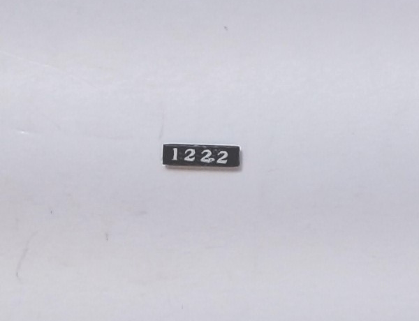 LENS / NUMBER BOARD / LH & RH / PM #1222 / HO SCALE BERKSHIRE N-1 2-8-4 / 80-3289-1