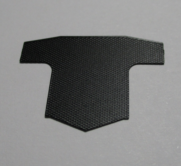 TENDER FRONT DECK / TREADPLATE / BLACK / STYLE B / HO SCALE N&W J CLASS 4-8-4