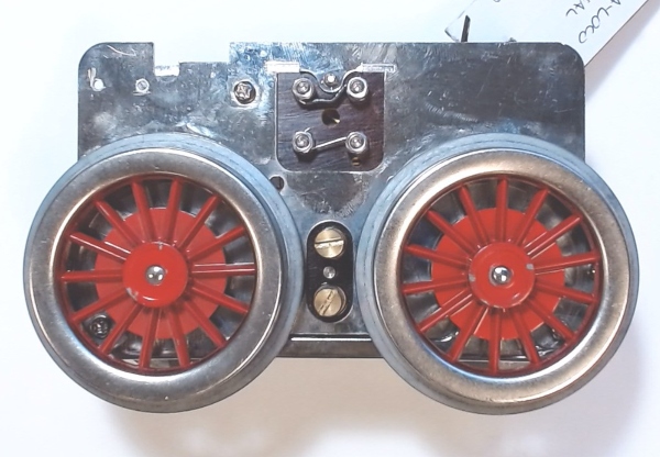 MOTOR BLOCK / TRADITIONAL / W/O E-UNIT / RED SPOKED WHEELS / REFURBISHED / NO WEAR / TINPLATE STANDARD GAUGE ELECTRIC