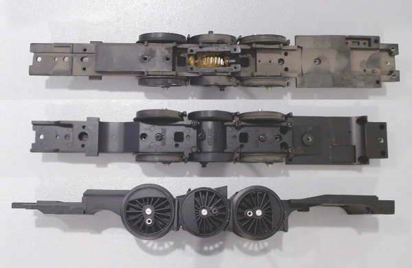 DRIVE BLOCK / 3-AXLE / BLACK / PS 1 / BLACKENED RIMS / USE WORM EH1100017A / PREMIER HEAVY PACIFIC 4-6-2 