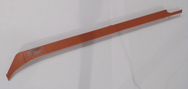 SIDE SKIRT / ORANGE & SILVER / LH / LARGE LOGO / PREMIER SP DAYLIGHT GS-4 4-8-4 