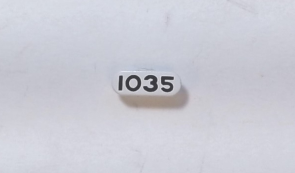 NUMBER BOARD / RH FRONT / PREMIER SD70ACE / NS #1035