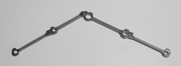 SIDE ROD / 5-AXLE / RH SIDE / BLACKENED W/GREY ROD CENTERS / PREMIER BR44