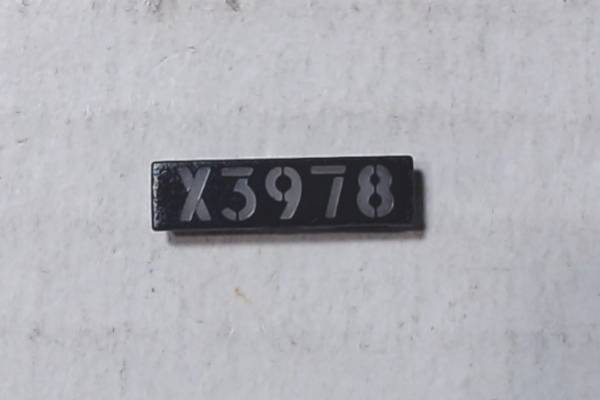 LENS / NUMBER BOARD / LH & RH / UP #X3978 / PREMIER CHALLENGER 4-6-6-4 