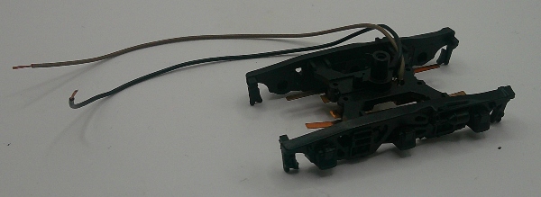 FRAME / TENDER TRUCK / 6-WHEEL / REAR / BLACK / W/PICKUPS / HO SCALE GS-4 4-8-4