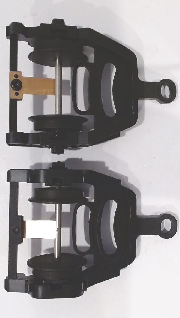 2-WHEEL TRAILING TRUCK / BLACK / W/GROUND STRAP/ PS 1 / PREMIER HEAVY PACIFIC 4-6-2