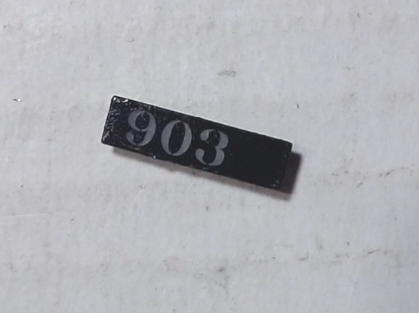 LENS / NUMBER BOARD / LH & RH / SP&S #903 / PREMIER Z-6 CHALLENGER 4-6-6-4