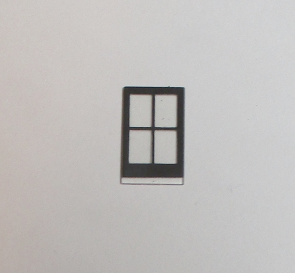 CAB WINDOW / 4-PANE / BLACK TRIM / PREMIER 3-CYLINDER 4-12-2