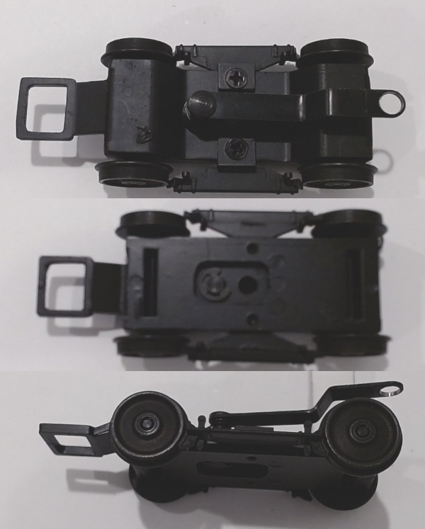 4-WHEEL PILOT TRUCK / BLACK / COMPLETE / 2-RAIL O SCALE / PREMIER GS-4 4-8-4