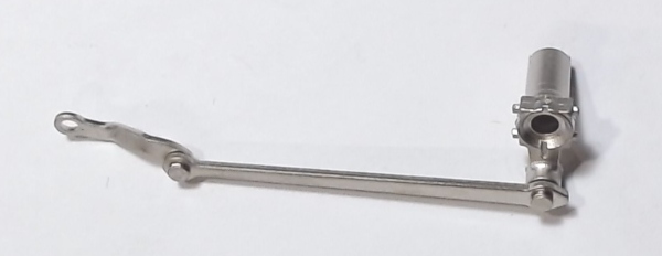 ECCENTRIC ROD ASSEMBLY / LH / SATIN NICKEL / RAILKING HUDSON 4-6-4 & PACIFIC 4-6-2