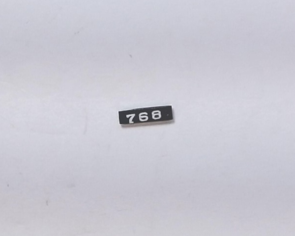 LENS / NUMBER BOARD / LH & RH / NPR #768 / HO SCALE BERKSHIRE S-2 2-8-4 / 80-3297-1