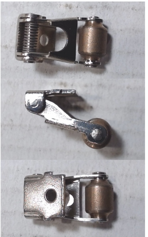 PICK UP / O GA / SINGLE / 8mm DIAM x 11.1mm W / 17.7mm L RIVET TO RIVET / TAPERED ROLLER